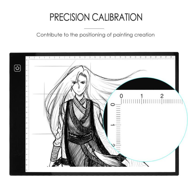 VKTECH Digital Graphic Tablet A4 with calibration LED Artist Thin Art Stencil Drawing Board Light Box Tracing Writing Tablet Pad