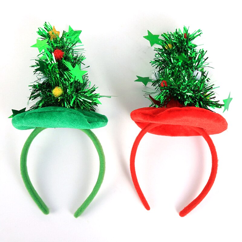 Productos de Navidad, diadema navideña, sombrero de Navidad, diadema de cinco estrellas, accesorios para fiestas y días de Navidad