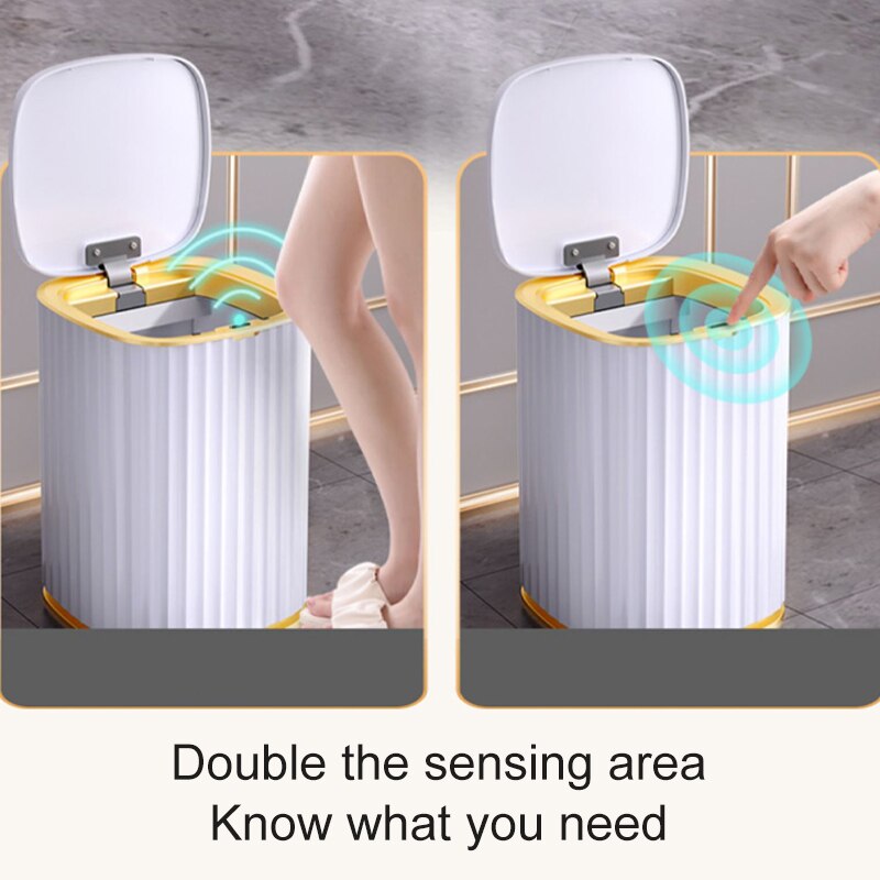 Smart Sensor Vuilnisbak Keuken Badkamer Wc Prullenbak Beste Automatische Inductie Waterdichte Bin Met Deksel 10/15L
