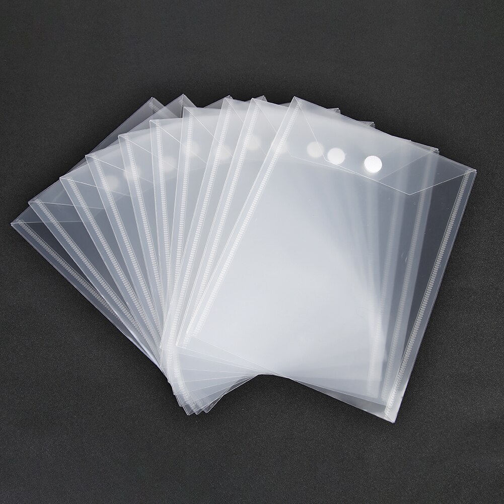 10PCS 18x13cm 24x18cm Plastic Storage Pockets For Clear Stamp Cutting Dies Collection Magic Tape PP Storage Bag