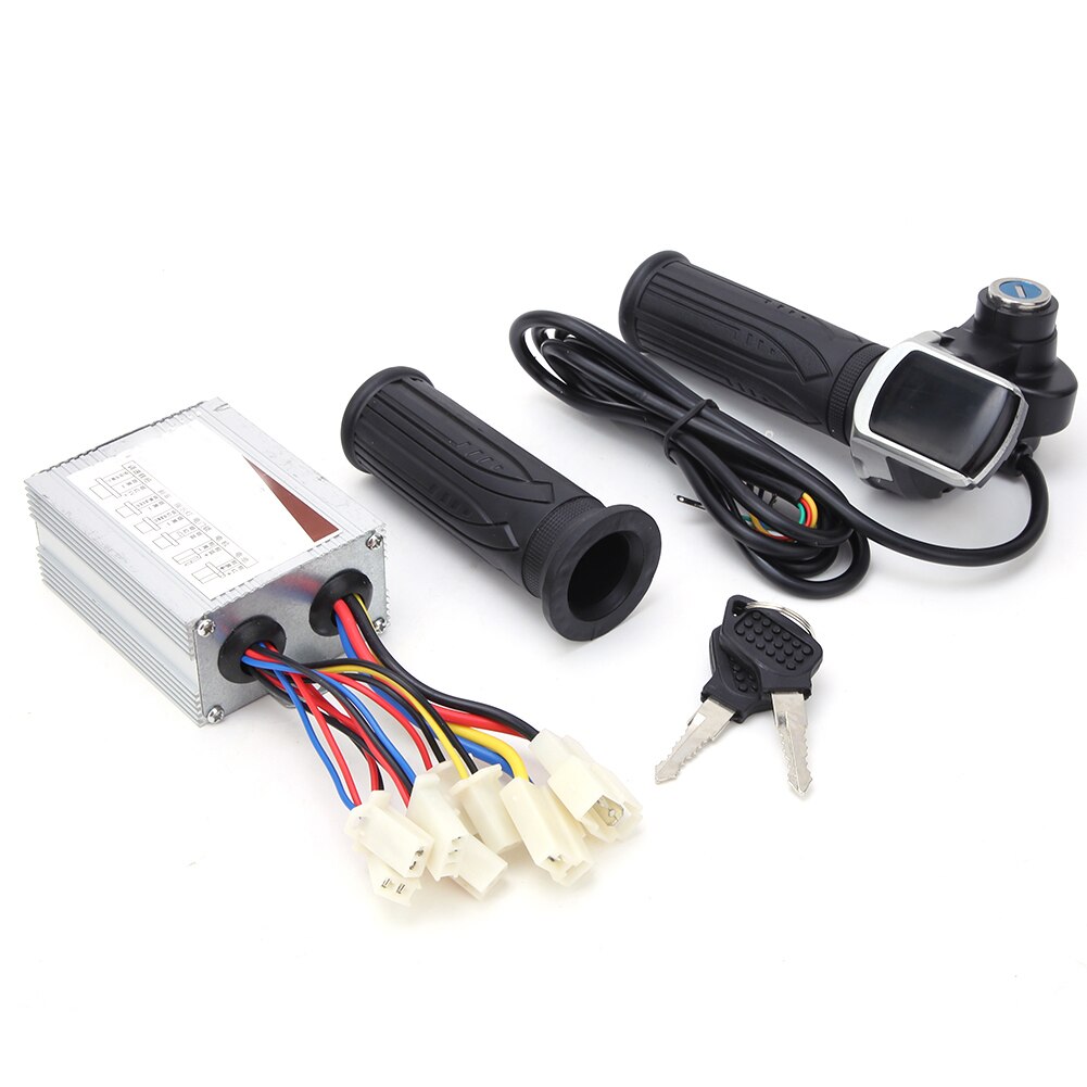 36V 500W Elektrische Fiets Geborsteld Motor Controller Kit Lcd Display Speed Turn Stuur E-Bike Gashendel handvat Controller