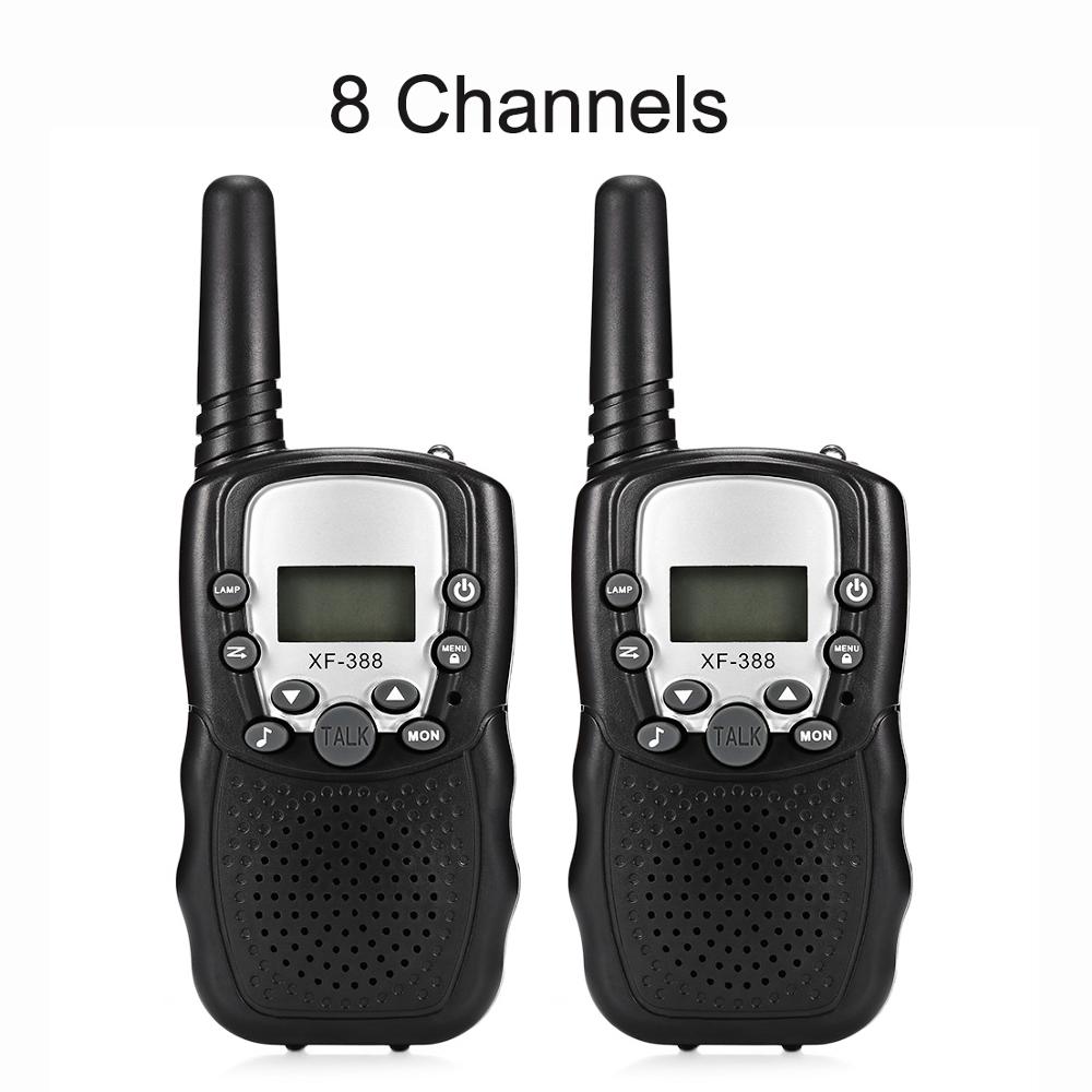 2 stk børn mini walkie talkie tovejs radio 8/22 kanaler walkie talkies retevis radiokommunikator transceiver til børn: 8ch sorte