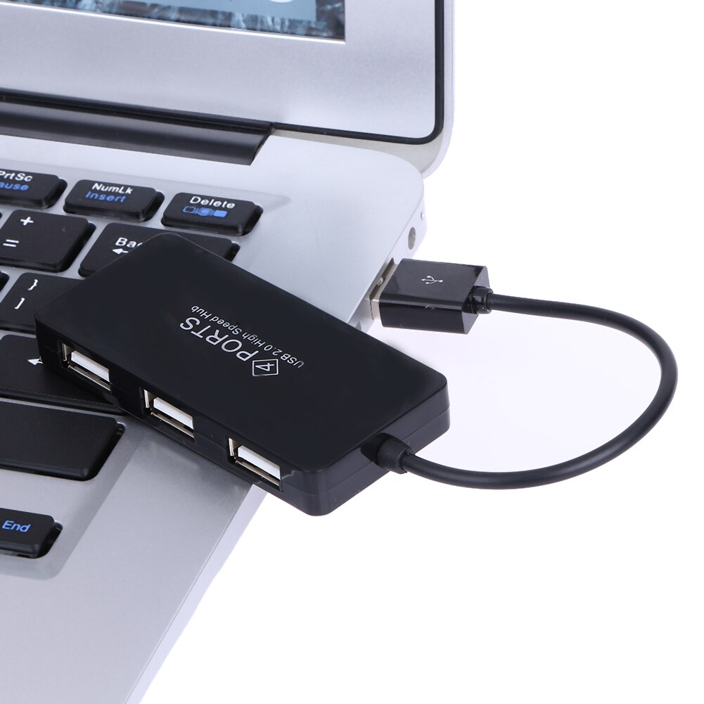 4 Ports High Speed USB 2.0 Hub Multi Splitter Expansion for PC Laptop Splitter USB2.0 Hub 4-Port Multipurpose Separator
