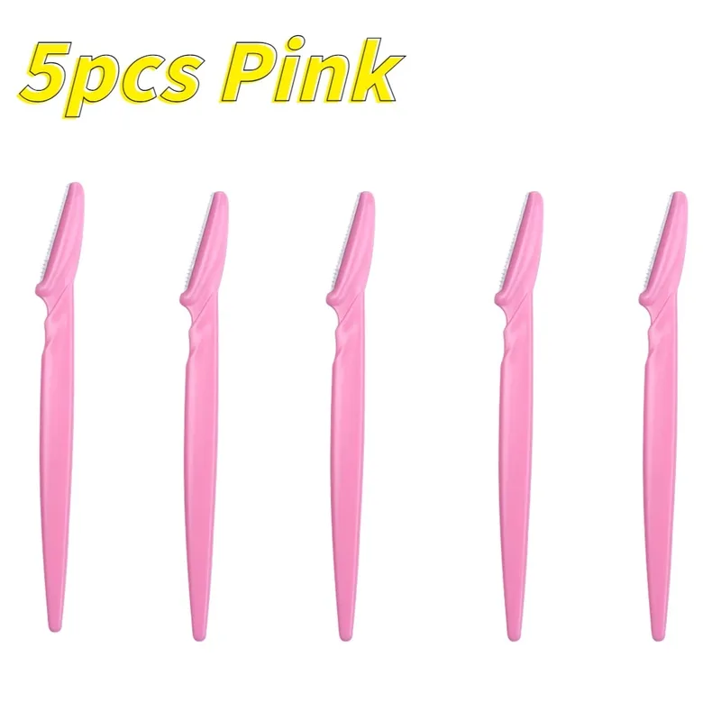 Wenkbrauw Trimmer Gezichtsscheerapparaat Draagbare Wenkbrauw Epilatie Ontharing Veiligheid Wenkbrauw Knippen Vrouw Make-Up Tools: Geborsteld Messing