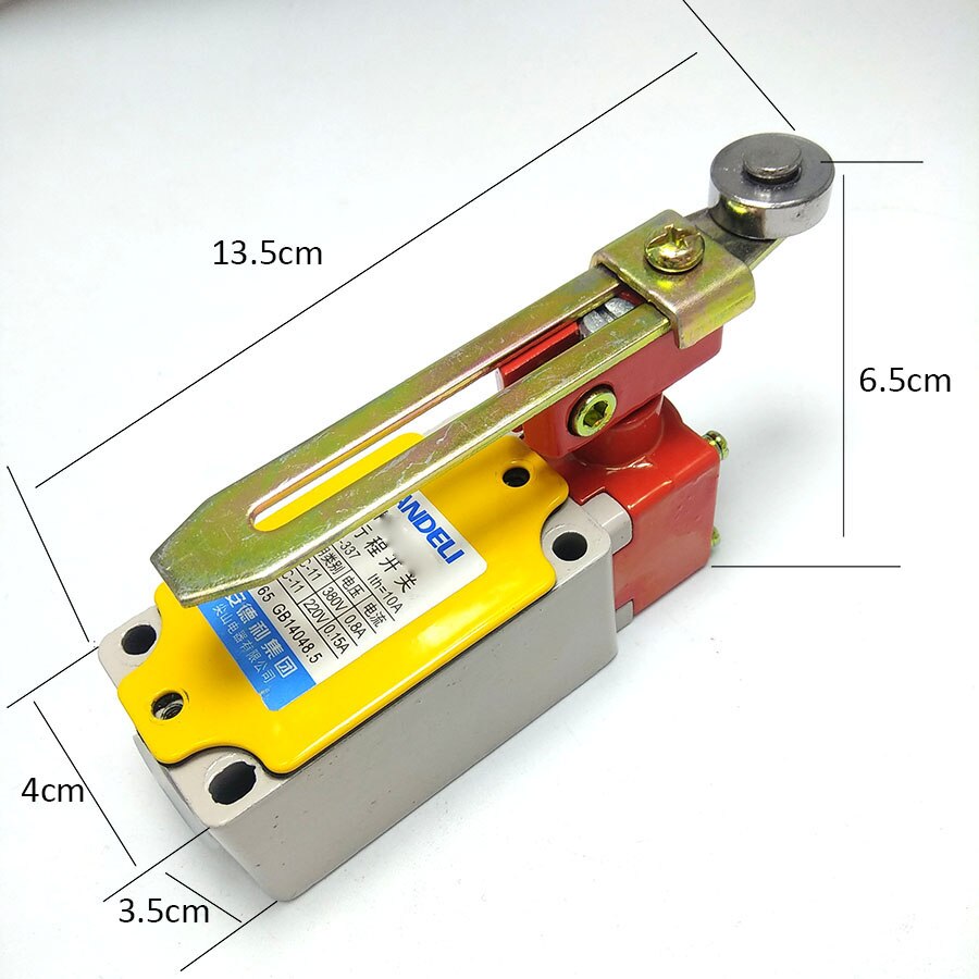 Limit switch series door stop switch 380V AC 220V DC 1NC 1NO Momentary limit switch 3 position rotary switch