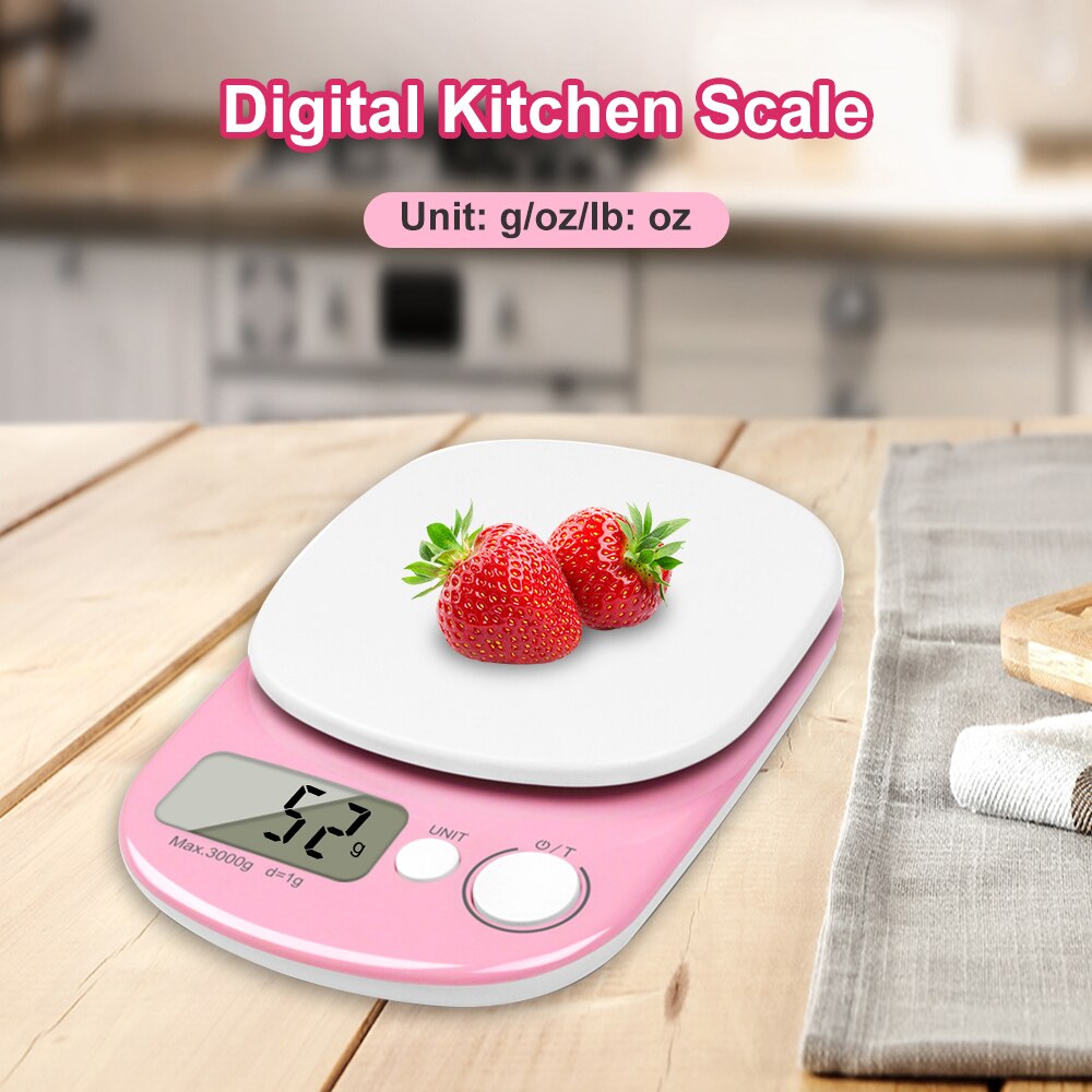 Digital Food Scale Vector Illustration , Kitchen Scale And Baking Scale For Electronic Food Measuring Device Image Vector