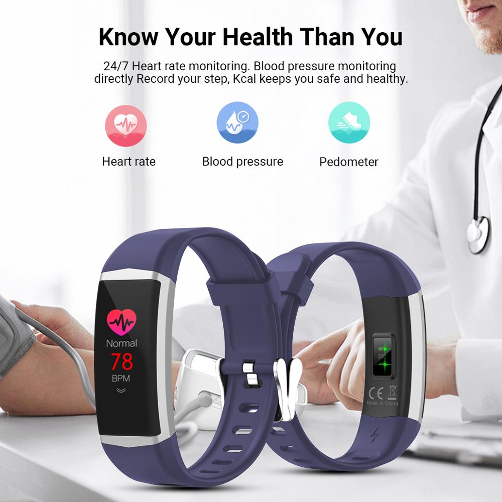 Gandley B5 Smart Band Bracelet GPS Swimming IP68 Waterproof Smartband Multi-sport Outdoor Bluetooth 5.0 Dynamic Heart Rate Band