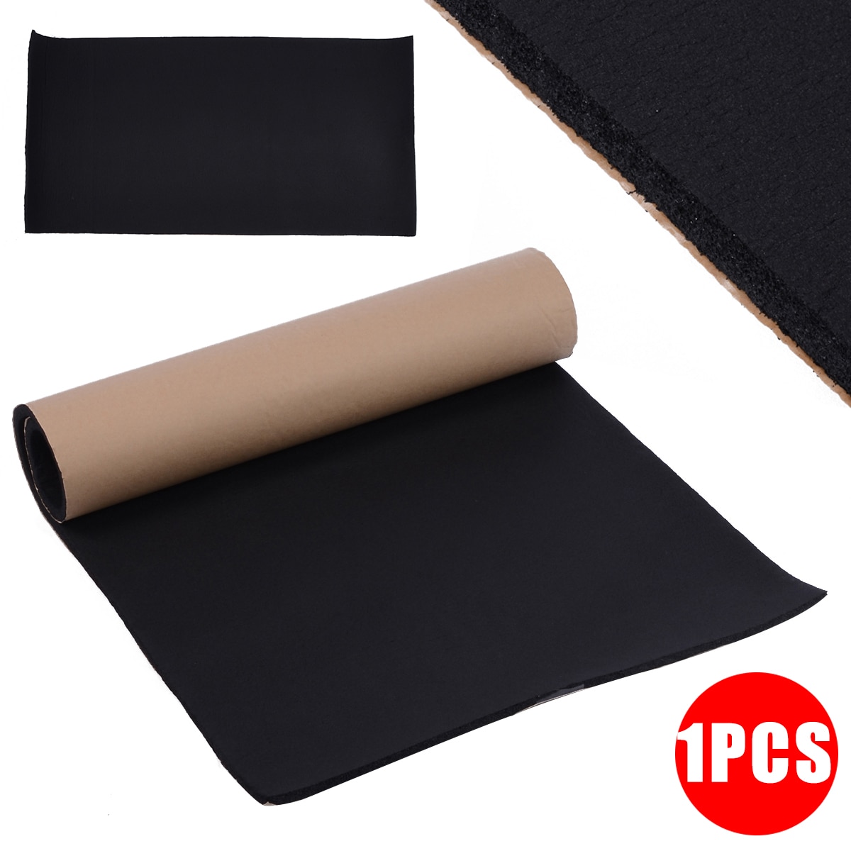 1 rouleau 100*50CM 10mm voiture insonorisation isolation thermique à cellules fermées mousse isolation tapis mousse panneau acoustique auto-adhésif