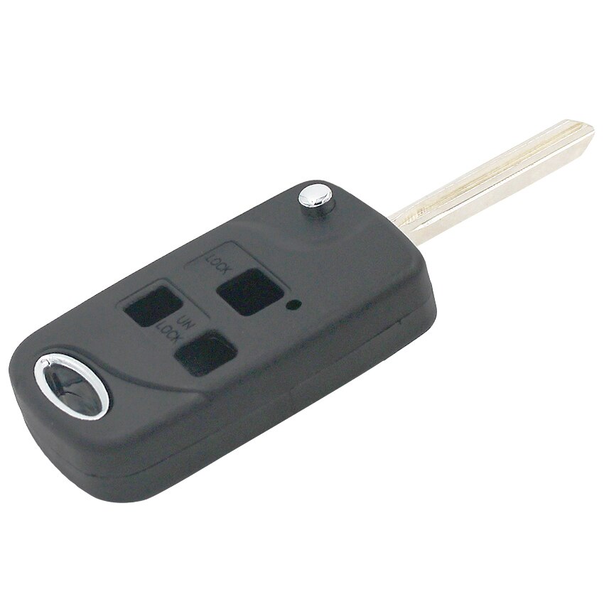 3 Knop Voor Toyota Yaris RAV4 Town Ace Avalon Sienna Flip Fob Key Case Met TOY47 Blade