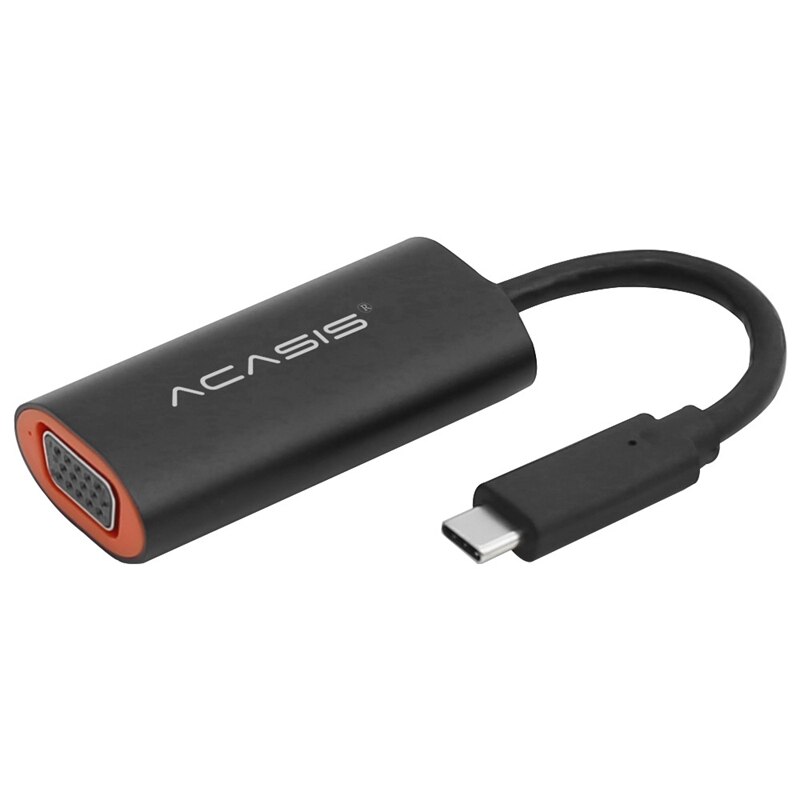 ACASIS Type-C to VGA Converter Suitable for Apple Mac Compatible TV 1080P HD Video VGA Cable: Default Title