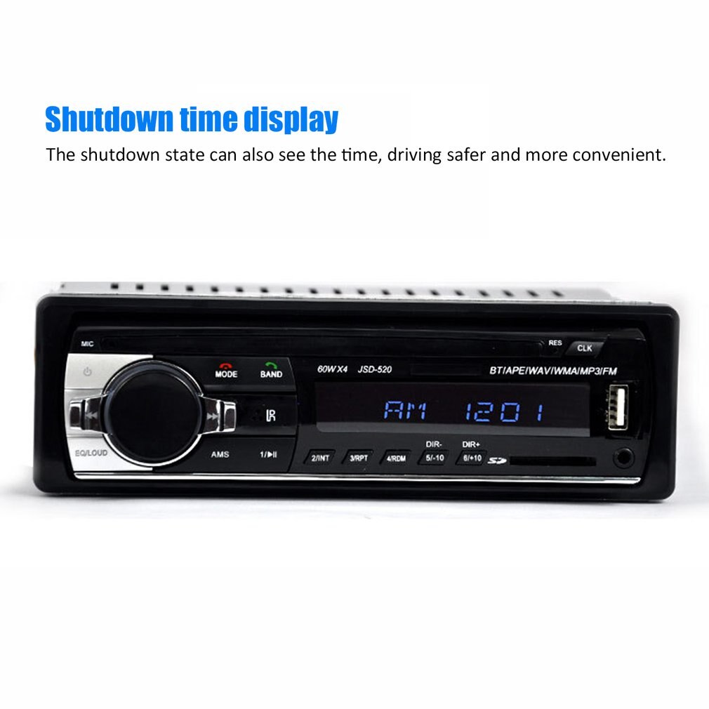 12V universal Car MP3 Car Stereo FM AUX Input Receiver SD USB MP3 Radio Player In-Dash Unit