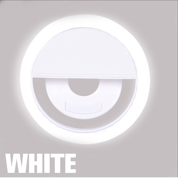 Lumiere-Anillo de luz Led para Selfie, lámpara de luz Led para Selfie, decoración de teléfonos móviles, foto, espejo de luz nocturna, señal de neón, anillo de luz para Selfie: White