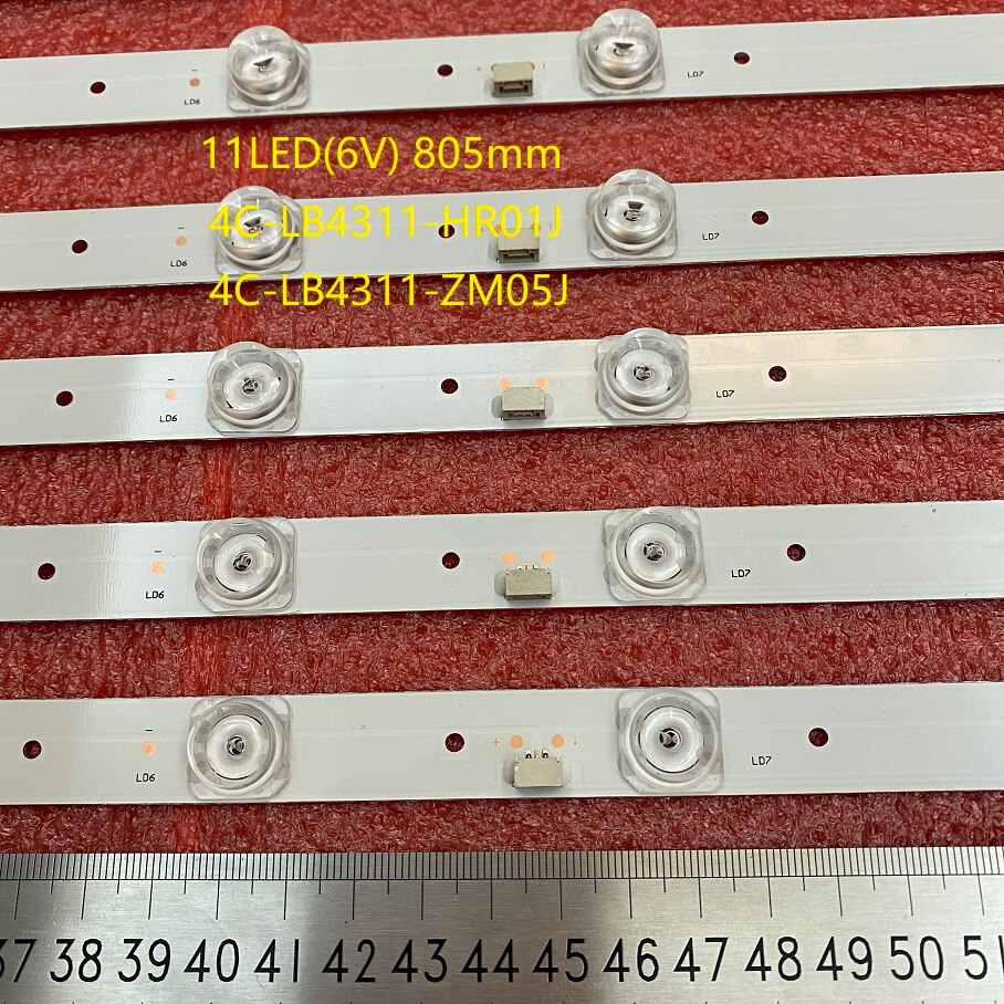 LED backlight strip(2) For TCL 43S6500FS 43S6500 43S423 43S421 43S325 Thomson 43UD6426 4C-LB4311-HR01J ZM05J ZM06J 43HR330M11A1