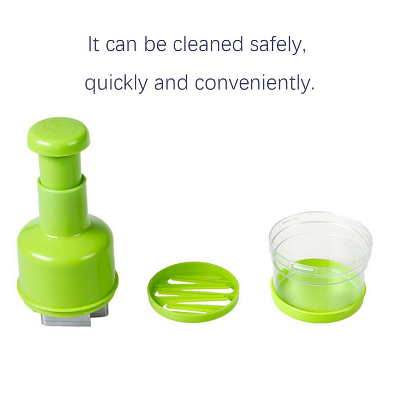 Stainless Steel Hand-Pressed Vegetable Cutter Food Chopper For Cutting Onion And Chopping Vegetable