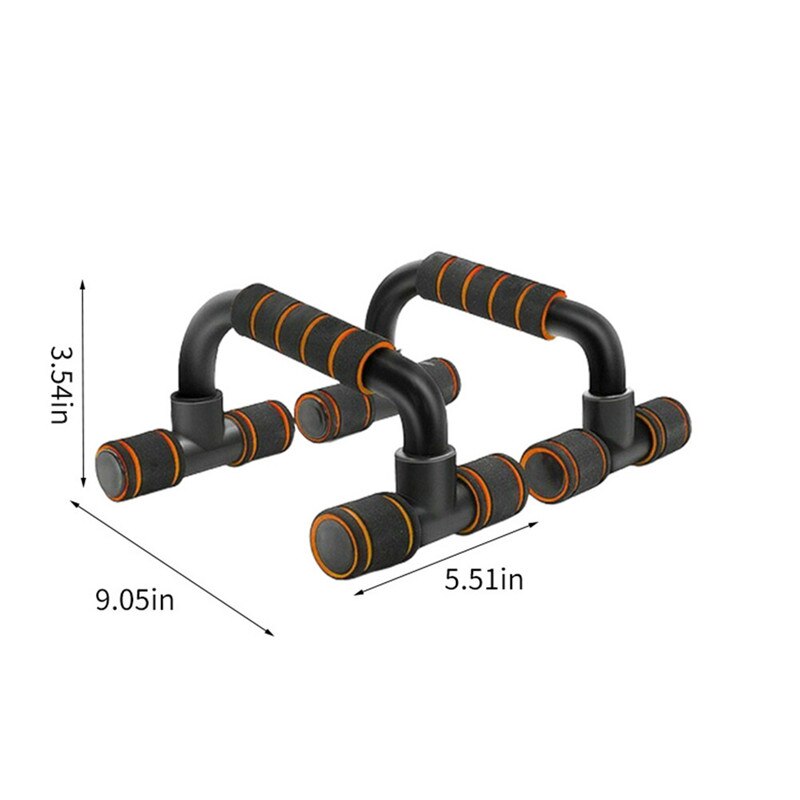 Fitness armhävningsstång armhävningsstativ barer verktyg för fitness bröstträning sportutrustning träningsträning hem armhävningsstativ: Orange
