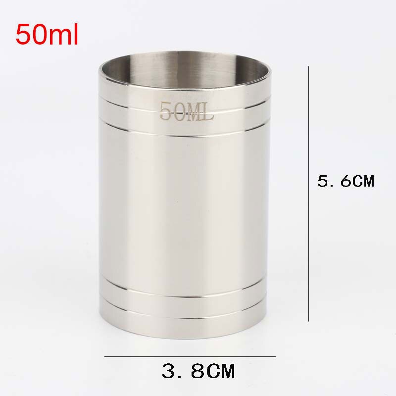 Spirit Measuring Cup Stainless Steel Practical Thimble Cylinder Shape Kitchen Bartender Tools Cocktail Jigger Bar Accessories