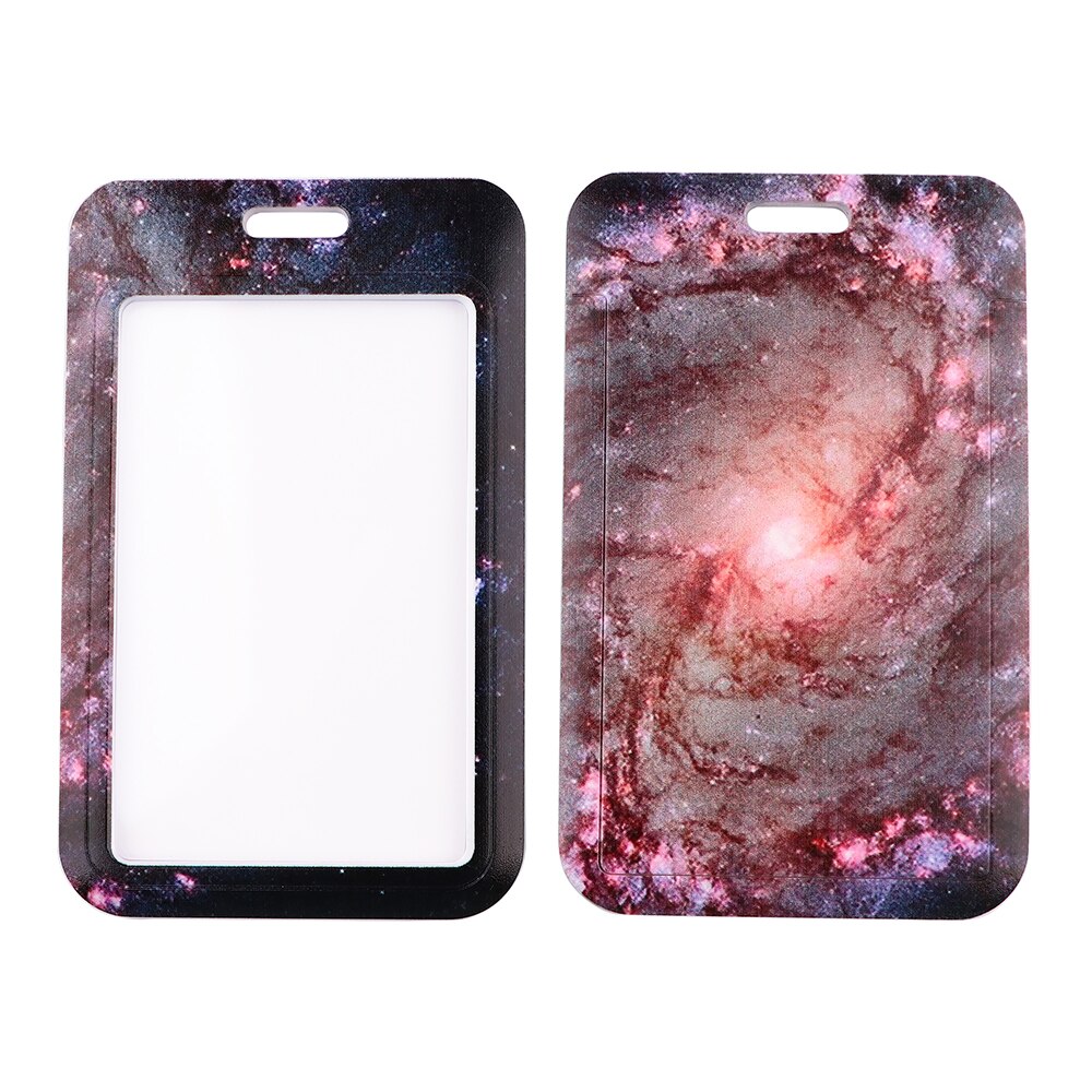 YL200 Starry sky Key Lanyard Car Keychain Badge Holder Personalise Office ID Card Pass Gym Mobile Phone Accessories: Dark Bown