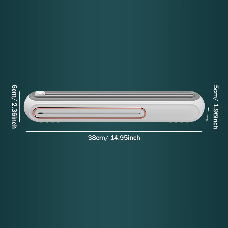 Dispensador magnético de envoltura de plástico recargable con cortador, cortador dispensador de papel de aluminio de estaño, herramienta de cocina dispensador de envoltura de película