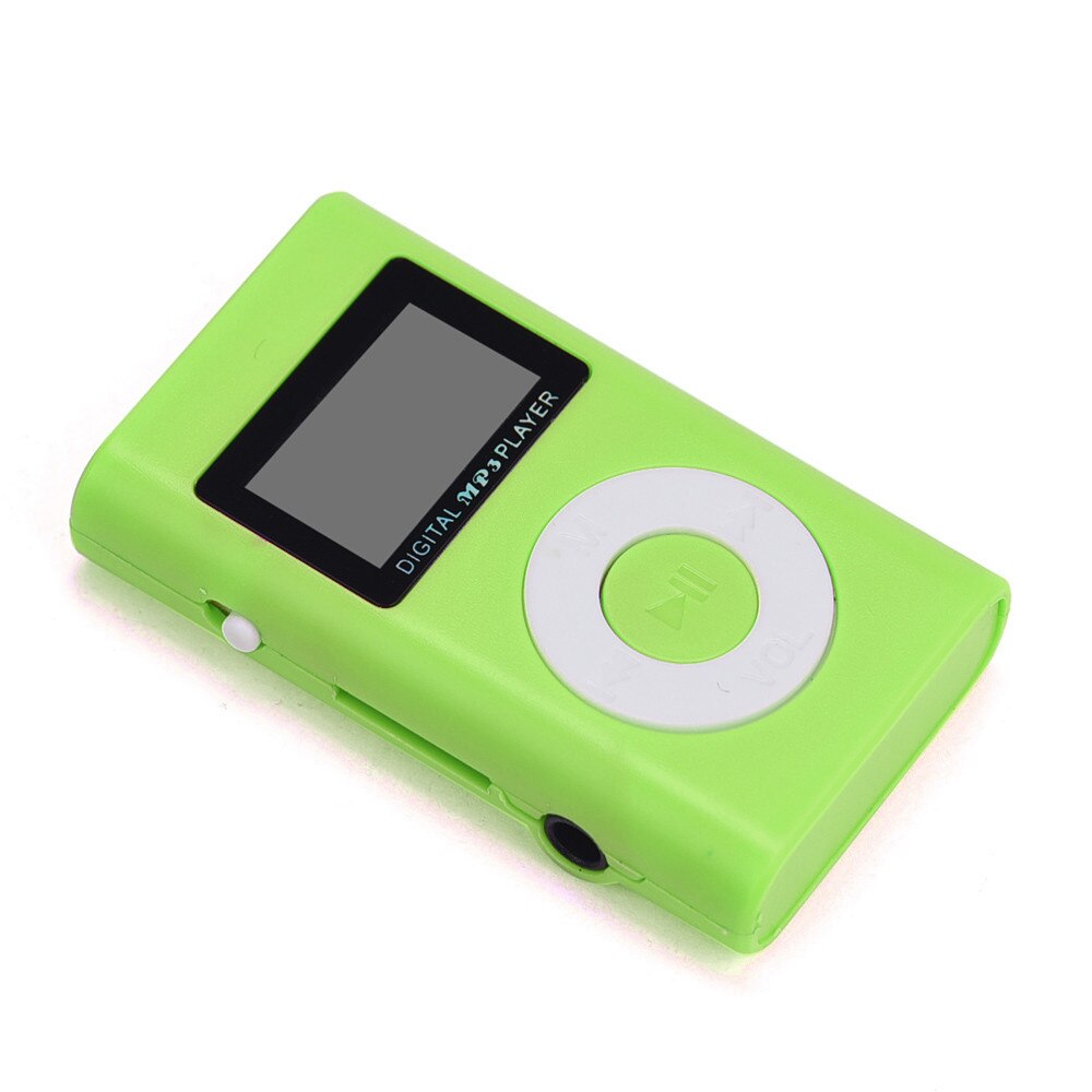 Reproductor Mp3 con Usb, Clip multimedia, Mini reproductor Mp3, pantalla Lcd, compatible con tarjeta Micro Sd, Tf, Walkman rojo, 32gb