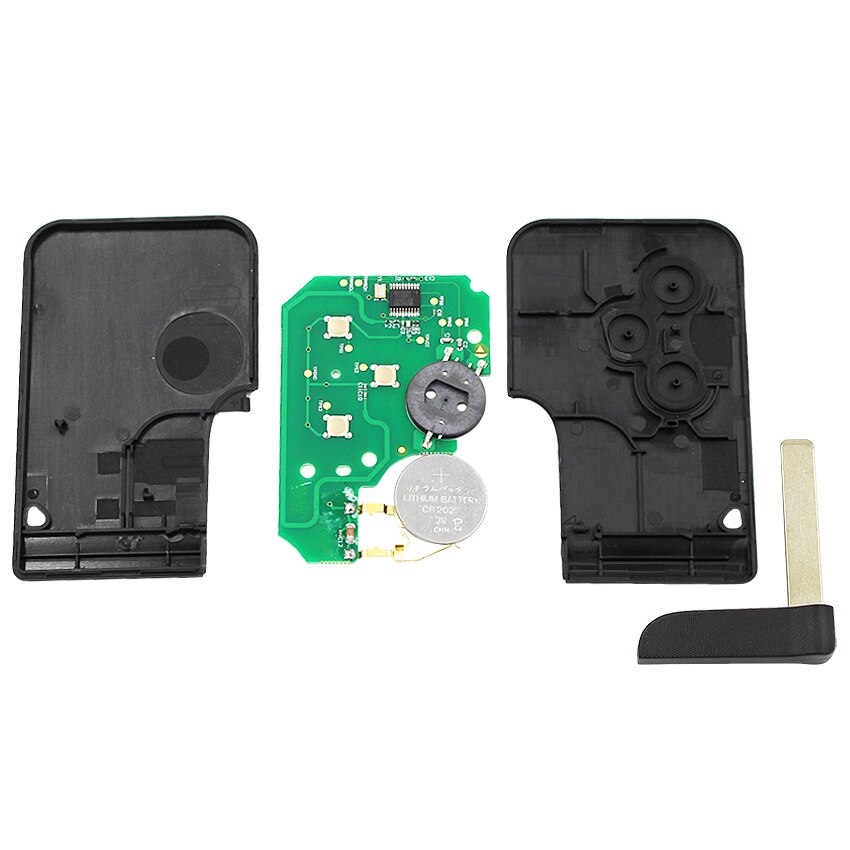 Semi-intelligent Remote Key for Renault Megane Scenic Smart Card 3 Buttons 434MHZ ID46 PCF7926ATT chip with uncut key blade