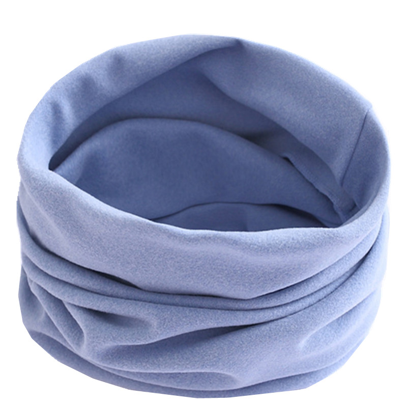 Solid Candy Kleur Baby Sjaal Katoen Ring Sjaal Kinderen Hals Kraag Jongen Kinderen Halsdoek Herfst Winter Meisjes Sjaal: solid blue