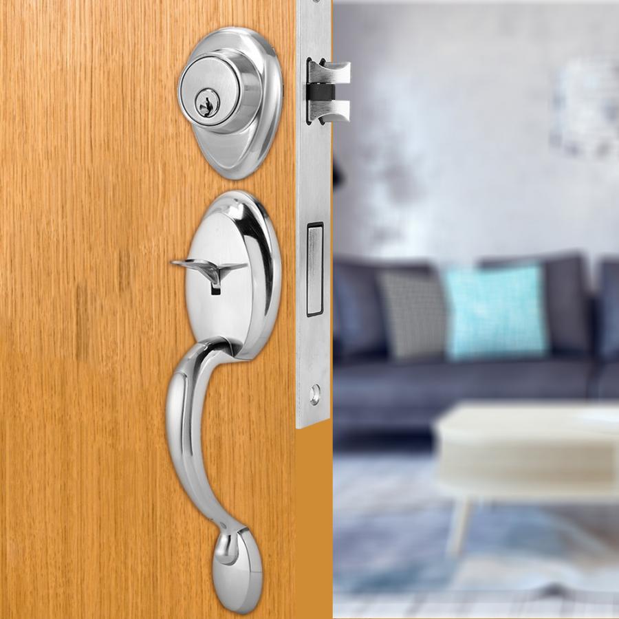 Single Head Safety Handle Door Lock Mechanical Key Household home door lock