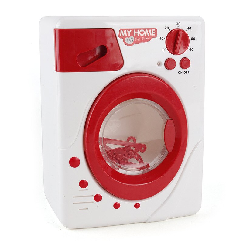 Role Play parent-child interaction Children's DIY Pretend Play Kitchenware early Cooking Simulated Game Puzzle toy children: Washing machine 2