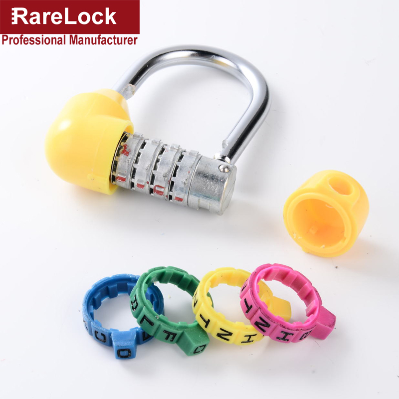 Kłódka kombinowana 4 kod blokada hasła robić torby na siłownię szafka na biżuterię DIY sprzęt MMS35 Rarelock C