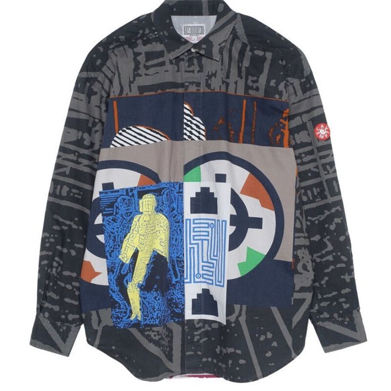 Hip Hop Streetwear CAVEMPT Shirt C.E CAV EMPT TWO COLOUR DENIM SHIRTS Men Women 1:1 Best Casual Cavempt Shirt