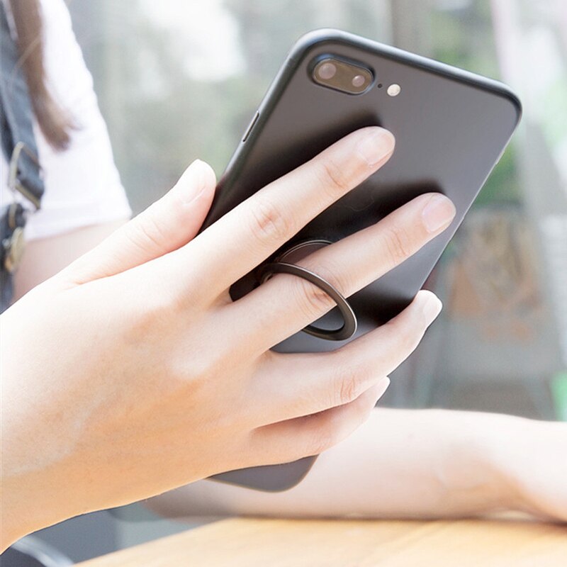 ultra-tynn mobiltelefon fingerring holder roterbar smarttelefon stativ holder til metall bilmonterings stativ universell grep telefonring