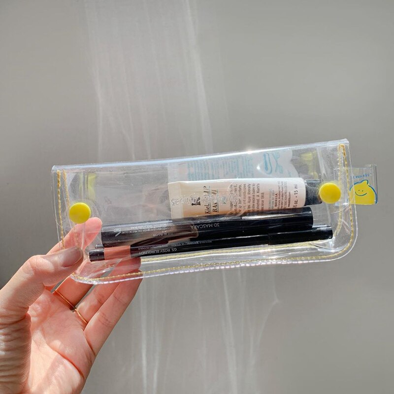 eins transparent Briefpapier Zitrone Datei Tasche A4 PVC Wasserdicht Bleistift fallen Tragbare Daten Kosmetik Lagerung Tasche Schule Liefert: klein
