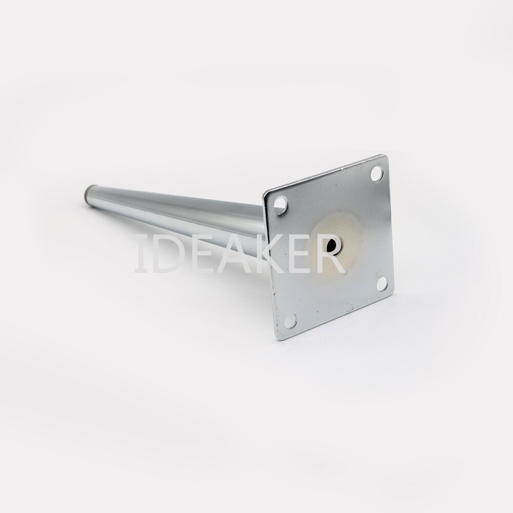 1 stk 190 x 80mm metalmøbelben bordskab sølvmøbelfødder