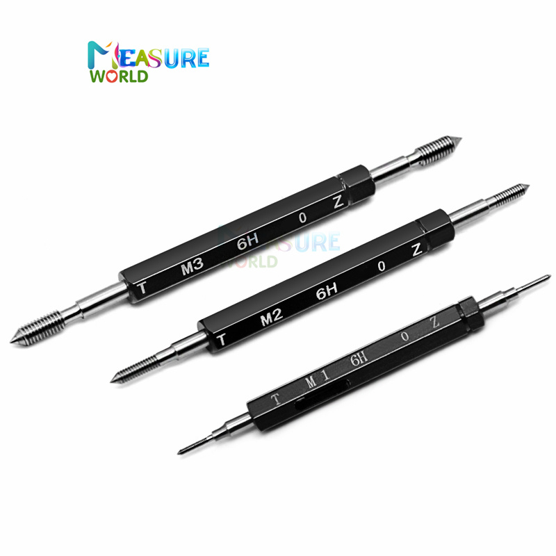 High precision Thread Plug Gauge GO/NO GO Gage Metric Gauge 6H Precision Internal Screw Gage Fine,Pitch Thread Test Tool 1pcs