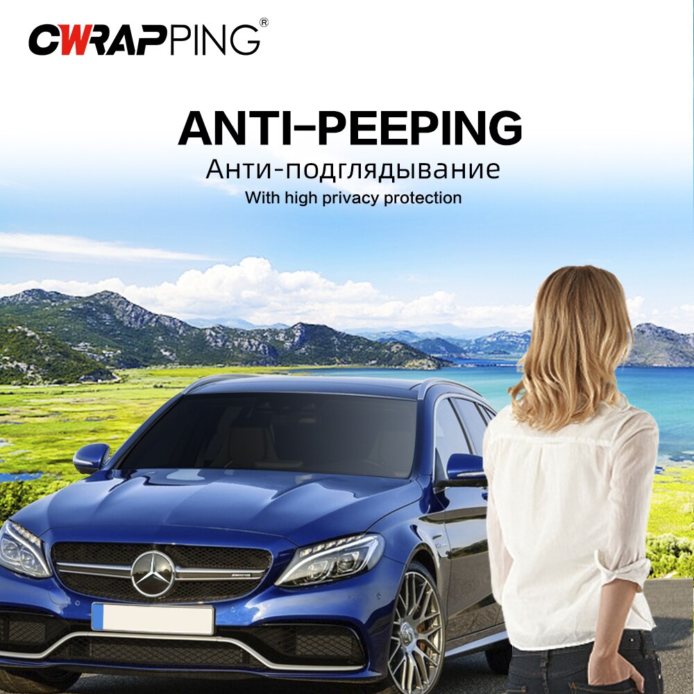 Car Window Tint Film Summer Solar UV Protector Tint Tinting Film for Cars Window Privacy Film 50cmX300cm Sun Shade Film