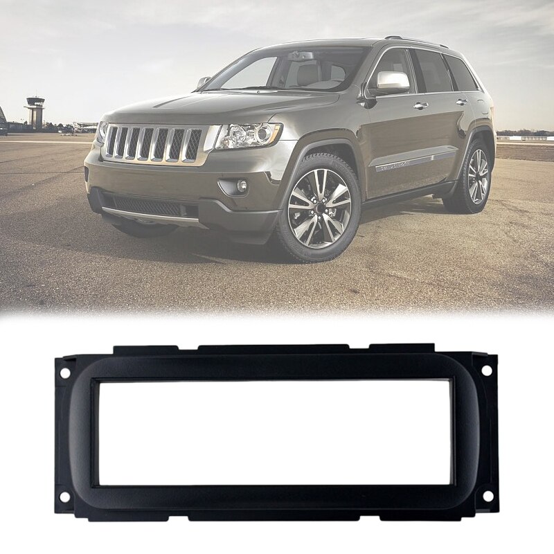 1 din bilstereo radio fascia panel monteringsram för jeep grand cherokee 1999-2004