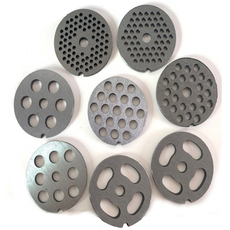304 Stainless Steel Meat Grinder Blade Mincer Plate Disc Replacement Part for 8# Type Manual Meat Grinder Mincer Knife Accessory