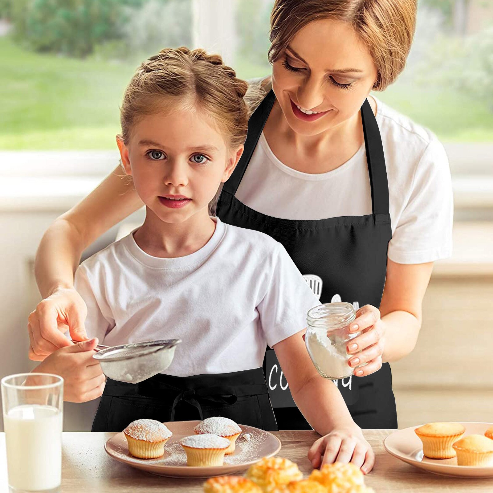 unisex Eltern Erwachsene sterben Familie Küche SchöNe Druck Familie Schürzen Küche Schürze Friseur Schürzen Lätzchen Küche Zubehör