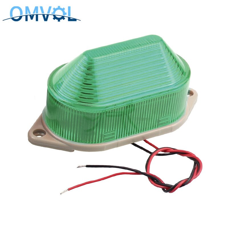 N-3051 Lampje Strobe Signaal Waarschuwingslampje Lamp Kleine Knipperlicht Security Alarm 12V 24V 220V Led: DC12V green