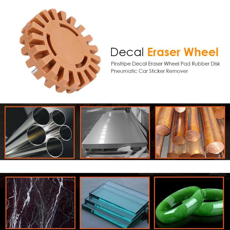Auto Car Paint Care Pinstripe Decal Eraser Wheel Pad Rubber Disk Pneumatic Car Decals Sticker Remover Remove Tools