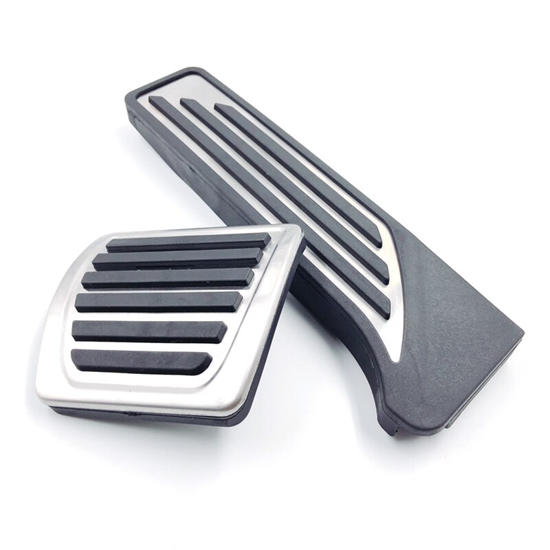 Stainless Steel Car Accelerator Brake Foot Rest Pedal Pads for Alfa Romeo Stelvio No Drilling Pedals Car Accessories