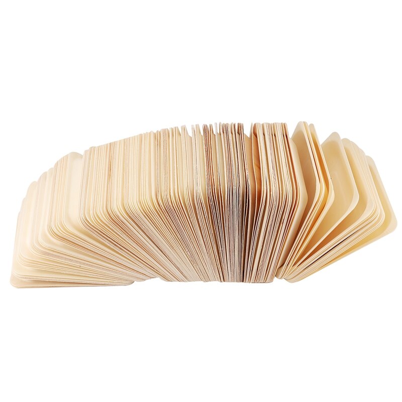 150 stuks wegwerp vierkante houten borden draagbaar servies voor verjaardagsfeestjes bruiloften restaurant picknick barbecue 140 x 140mm