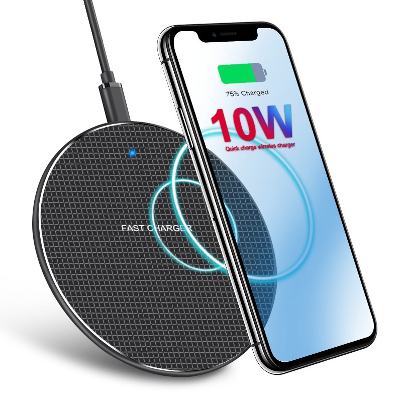 Slim 10W Wireless Charger Pad Fast Wireless Charging Charger Multi Color Lovely Phone Charger for iPhone Samsung Huawei Xiaomi 9