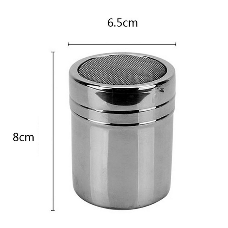 1Pc Classic Rvs Koffie Shaker Filter Chocolade Suiker Cacao Zeefje Poedersuiker Kaneel Zeef Keuken Gereedschap