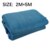 PE Markise Plane Camping Baldachin Zelt Garten Sonne Schatten Dauerhaft Praktische Feuchtigkeit Proof Strand Sun Shelter Tragbare Freien: blue 2mX5m