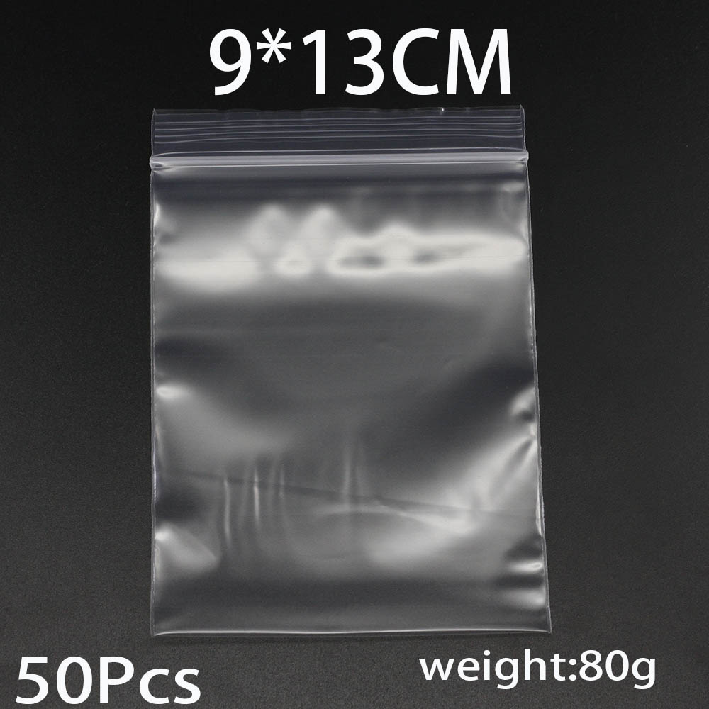 30-100 Pz/pacco 4*6/5*7/6*8/7*10 cm di Spessore Sacchetti di Plastica Poly Trasparente Imballaggio Dei Monili Blocco Zip Richiudibile Per Il Creazione di Gioielli FAI DA TE: Radura