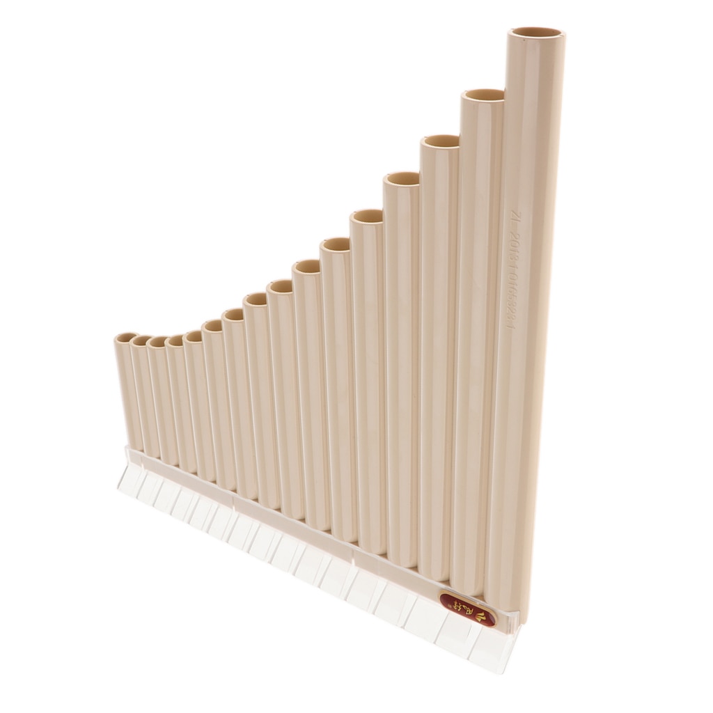 Pan Flute 16 Pipes ABS Plastic Panpipes C Tone Flauta for Beginner Musical