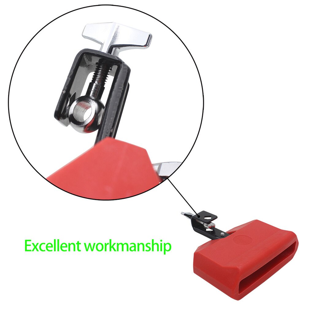 Low Pitched Durable Plastic Cow Bell Percussion Instruments Red