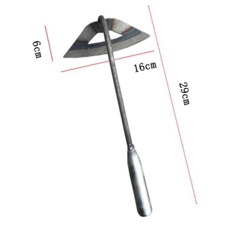 All-steel Hardened Hollow Hoe Handheld Weeding Rake Planting Vegetable Farm Garden Agriculture Ranch Tools Accessories