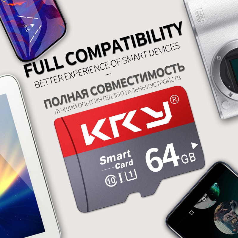 KRY Memory Card 32GB 16GB 8 GB 128 GB 64GB Microsd Card C10 Micro TF SD Card 8 16 32 64 128 GB Cartao De Memoria Card Adapter