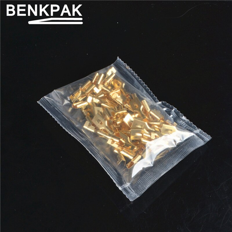 50pcs 6.3mm Crimp Terminal Female Spade Connector